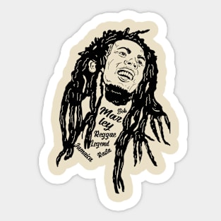 Reggae Legend 80s Style Classic Sticker